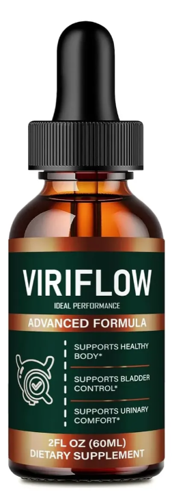 ViriFlow liquid dietary supplement bottle